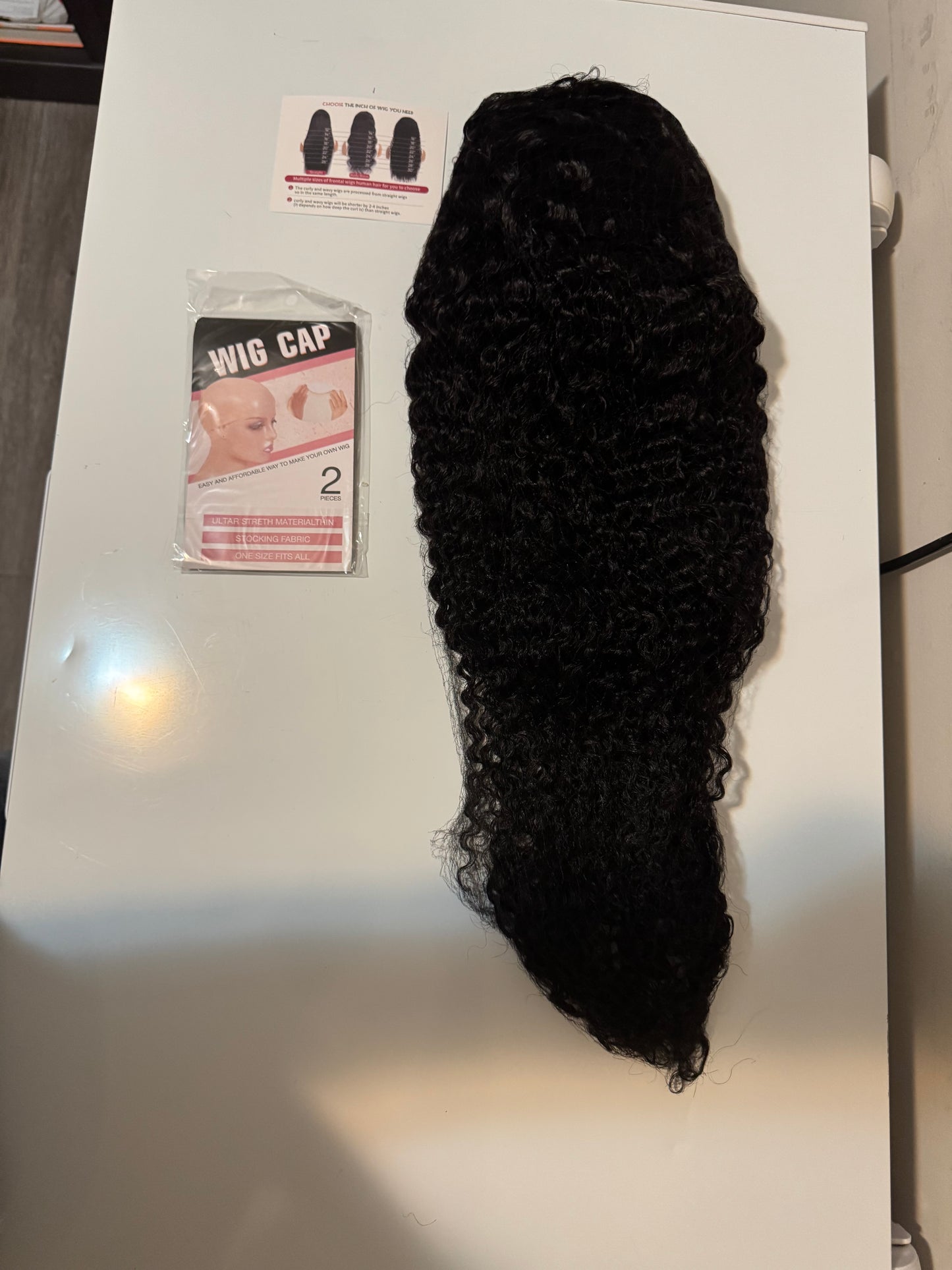30-Inch Deep Curly Human Hair Frontal Wig